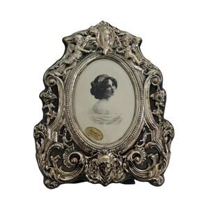 Vintage Ornate Baroque Sciccherie Reggie Calabria Cherub Angle Picture Frame